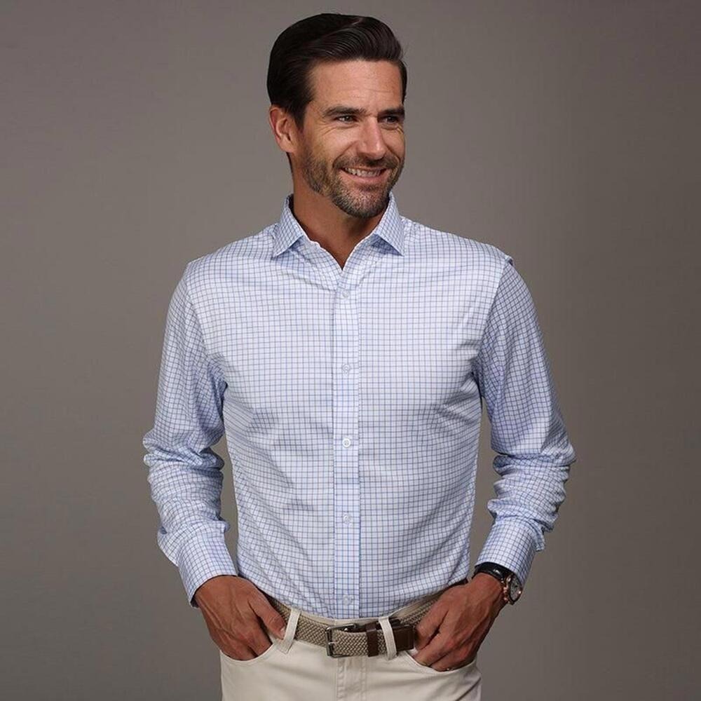 Collars & Co. NWOT Quattro Flex Dress Shirt Semi-Spread Collar - Size Small